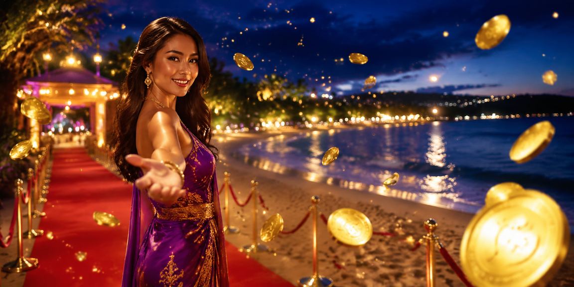 Pemain casino online menikmati permainan di tepi pantai dengan suasana santai